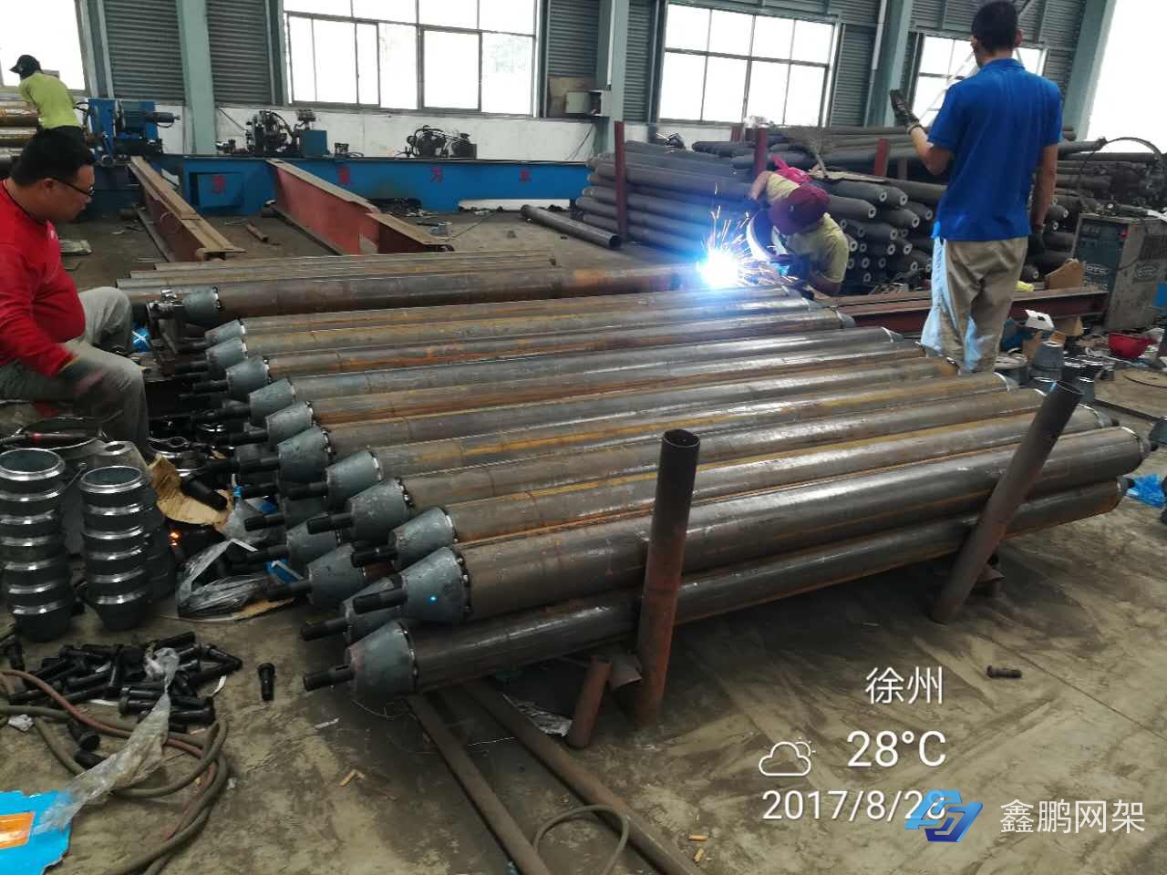 網架加工現(xiàn)場